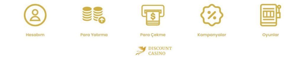 Discount Casino Hesap Menüsü